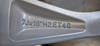 Hliníkové disky 5x110 r18 ET40 Fiat 500X - 5