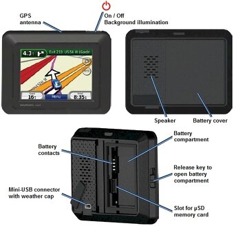 Vodotesná navigácia GARMIN NUVI 550 s mapou pre rok 2025. - 5
