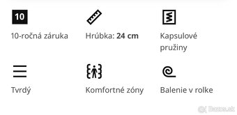 Matrace IKEA 90x200 - 2 ks - 5