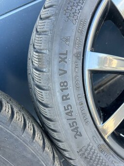 Originál BMW disky na zimných pneu 245/45 R18 Continental - 5
