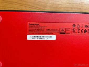 Lenovo Thinkpad thunderbolt 3 dock gen2 USB-C- dokovacia sta - 5