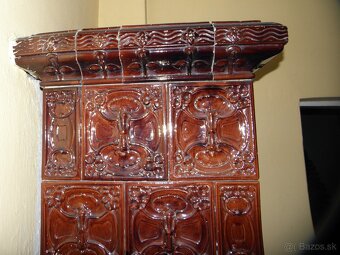 Starozitna kachlova pec, kachle secesia 1915 - 5