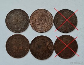 mince Francuzsko stare 1 - 5