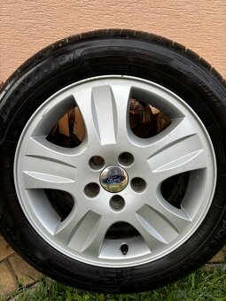 Original Ford elektrony - hlinikove disky + pneu - 5