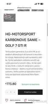 Karbónové sanie octavia golf Audi cupra - 5