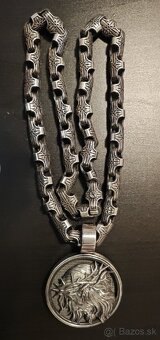 Predám zakazkovú striebornú reťaz retiazku 925 excelentný di - 5