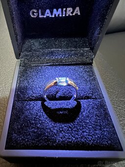 Zlatý dámsky prsteň - prstienky - 5