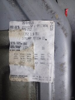 Rozpredám Seat Altea XL 1.9Tdi 77kw BLS BXE - 5