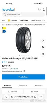 Michelin Primacy 4 195/55 R16 87H - 5