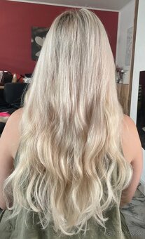 Clip in vlasy blond ľudské - 5