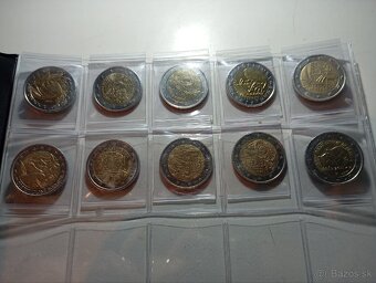 2 eurové euromince, zbierka 65 ks - 5