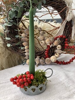 Adventné sviece- Kónické z včelieho vosku - 5