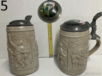 Staré pivové krígle slovenské české nemecké - 5