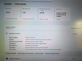 Notebook HP ZBook i5-6200U / 8GB RAM / SSD + HDD - 5