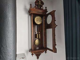 Starožitné neorenesančné nástenné hodiny - 5