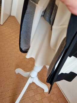 nové krémovo-čierne elastické šaty Ralph Lauren 38 - 5