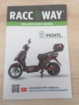 Predám el. skúter Racceway® E-FICHTL®, batéria 20Ah - 5