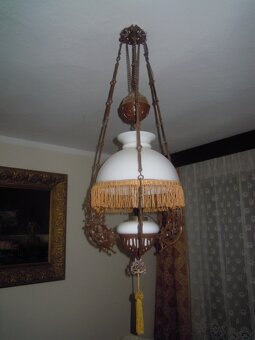 Starožitný luster/lampa - 5