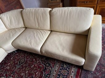 Luxusní moderní rohová kožená sedací souprava,3221 - 5