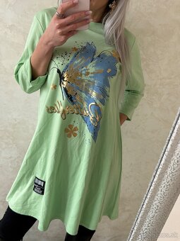 Damske tunikošaty lightgreen - 5