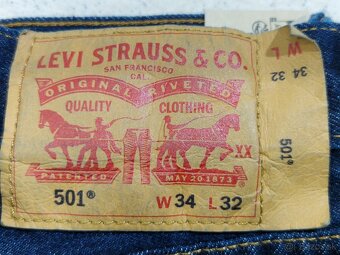 Džíny Levi's 501 Original W34/L32=44/114cm p161 - 5