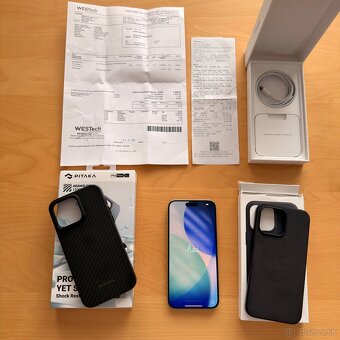 Apple iPhone 15 pro Max 512 GB Titanova biela - 5