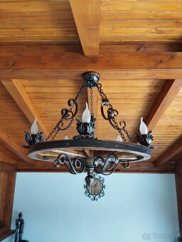 Luster z dreveného kolesa - 5