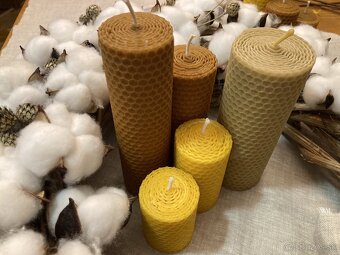 Adventné sviečky z včelieho vosku - 5