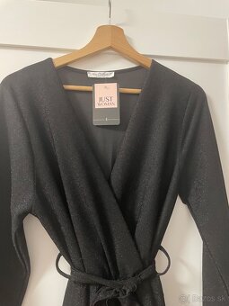 Čierne elegantné šaty - 5