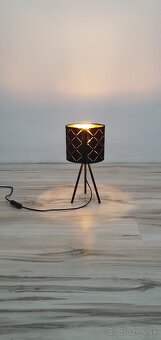 Predám nočnú lampu cirno zlatú - 5