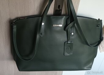 Kozena vacsia kabelka s dustbagom - 5
