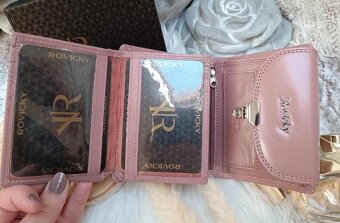 Staroružová kožená peňaženka - 5