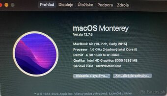 MacBook Air 13 palcový, 2015 - 5