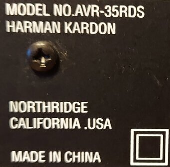 Predám receiver Harman/Kardon AVR-35RDS - 5