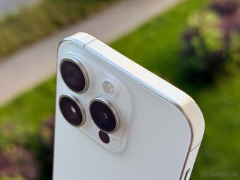Apple iPhone 15 Pro 128GB White, výborný stav, komplet, 88% - 5