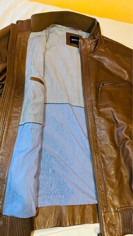 Pánska kožená bunda Boss Hugo Boss 58 - 5