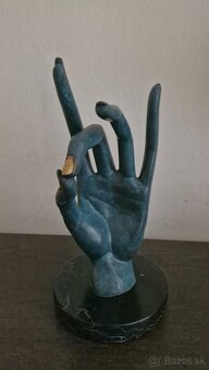 Salvador Dali  -  ruka - bronz - 5