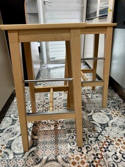 Predám barové stoličky NILSOLLE 74 breza IKEA - 5
