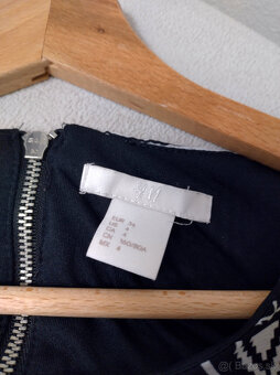 čiernobiele tenké vzdušné letné šaty - 5