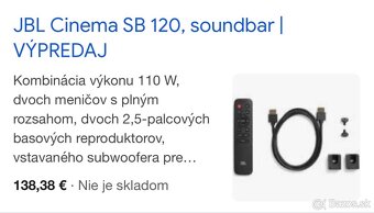 JBL soundbar SB 120 - 5