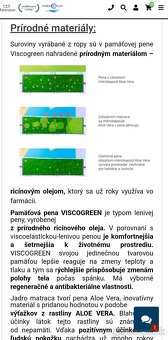 Matrac Materasso Viscogreen Aloe - 5