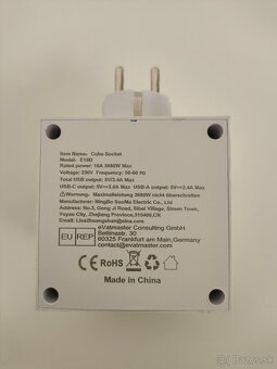 #L0053 Kocková zásuvka s USB (Cube Socket E19D) - 5
