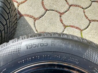Plechové disky+Puklice+pneu 5x112 R15 Zimna Sada - 5