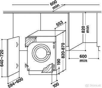Vstavaná práčka Whirlpool AWOC 0714 60cm - 5