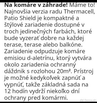 Nový odpudzovač komárov Thermacell. - 5
