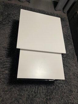 Sada konferenčných stolíkov 2ks biela / chrom - 5