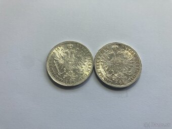 Rakúsko Uhorsko 1 zlatníky forint florint - strieborné mince - 5