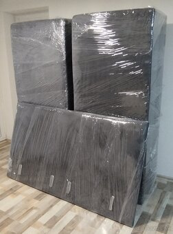 antracitova manzelska postel 180x200x52 cm - 5