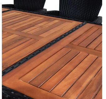 Záhradná ratanová zostava Berlin 1+8, 2 x polohovacie kreslo - 5