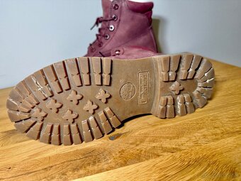 Bordové dámske topánky Timberland - 5